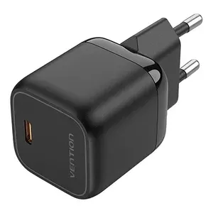 Ładowarka Sieciowa Vention FAKB0-EU USB-C GaN 30W Czarna