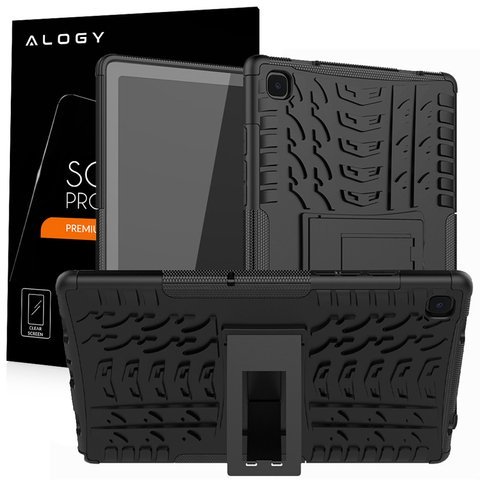 Pancerne etui Alogy do Samsung Galaxy Tab A7 T500/T505 czarne + Szkło Alogy