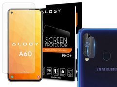 Szkło hartowane Alogy na ekran do Samsung Galaxy A60/M40 + Szkło na obiektyw