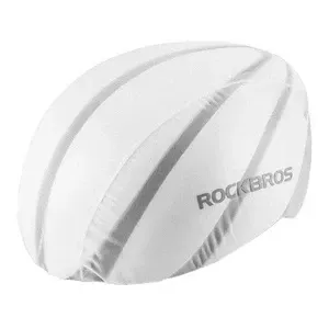 Wodoodporny pokrowiec na kask rowerowy Rockbros YPP017 (biały)