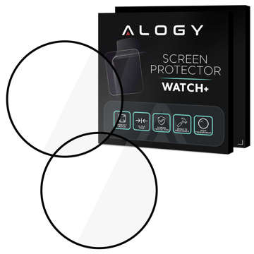 2x Elastyczne Szkło 3D Alogy do Xiaomi Mi Watch S1 Active Global Black