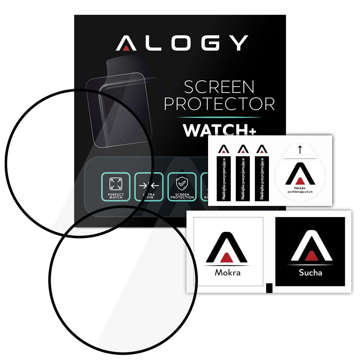 2x Elastyczne Szkło 3D Alogy do Xiaomi Mi Watch S1 Active Global Black
