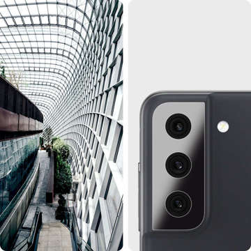 2x Szkło Spigen Optik.TR Camera Lens do Samsung Galaxy S21 FE Black