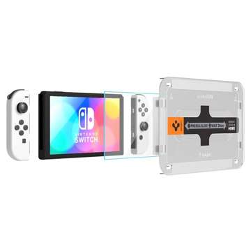 2x Szkło hartowane Spigen Glas.tR EZ Fit do Nintendo Switch Oled