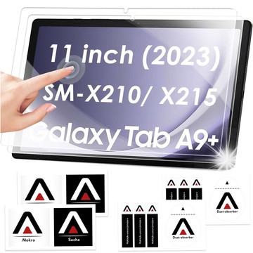 2x Szkło hartowane do Samsung Galaxy Tab A9+ Plus 2023 11" X210/X215/X216 na ekran na tablet Alogy Pro+ 9H