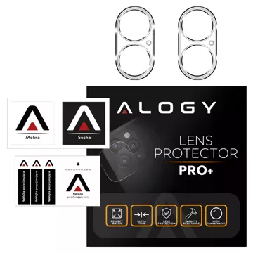 2x Szkło na obiektyw aparat do Apple iPhone 16 / 16 Plus Alogy Lens Protector Pro+ przezroczyste