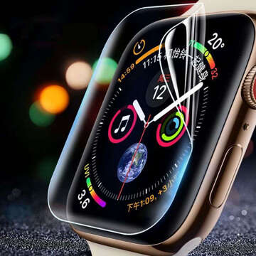 3x Folia Hydrożelowa do Apple Watch 9 45mm 3mk ARC ochronna na ekran Hybrydowa ŻEL Watch Protection™