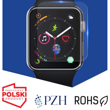 3x Folia Hydrożelowa do Apple Watch 9 45mm 3mk ARC ochronna na ekran Hybrydowa ŻEL Watch Protection™