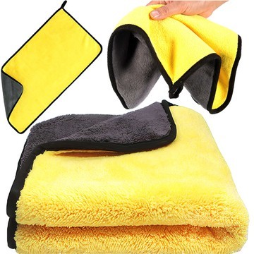 3x Ręcznik samochodowy dwustronny 30x60 cm welurowy Mikrofibra do mycia osuszania samochodu auta ścierka Alogy Car Detailing