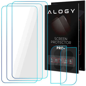 3x Szkło hartowane 9H na ekran + 2x Szkło na obiektyw kamerę Alogy Glass Pack do Galaxy S22 Plus