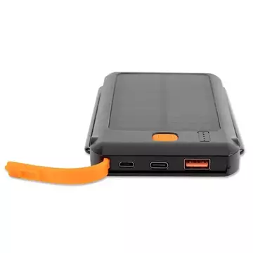 4smarts Powerbank Solarny TitanPack Flex 10000mAh black/orange 456301