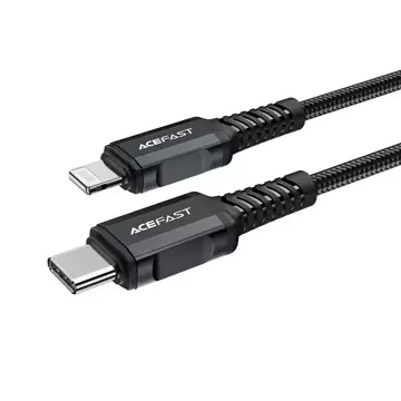 Acefast kabel MFI USB Typ C - Lightning 1,8m, 30W, 3A czarny (C4-01 C Black)