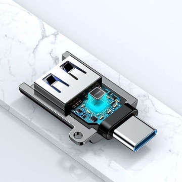 Adapter Joyroom S-H151 przejściówka z USB na USB-C Type C OTG Czarny