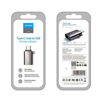 Adapter Joyroom S-H151 przejściówka z USB na USB-C Type C OTG Czarny