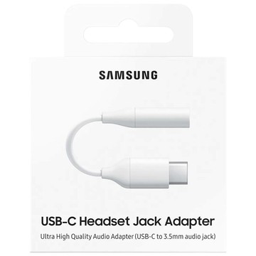 Adapter Samsung EE-UC10JUWEGUS przełączka przejściówka Audio USB-C do JACK 3,5MM Oryginalny Biały