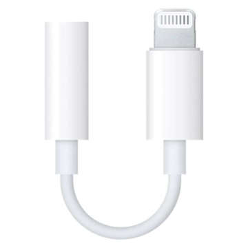 Adapter audio Lightning do mini jack 3.5mm do iPhone Przejściówka J-002 Biała