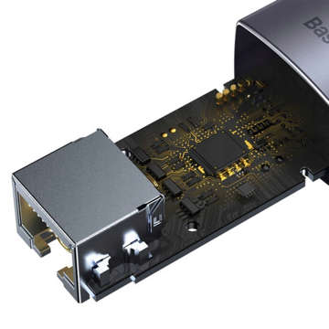 Adapter karta sieciowa LAN Baseus Erhernet przejściówka USB-C do RJ45 1000Mbps