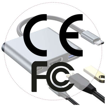 Adapter przejściówka HUB 3w1 USB-C na HDMI USB-A USB-C 4K 60Hz Alogy szary