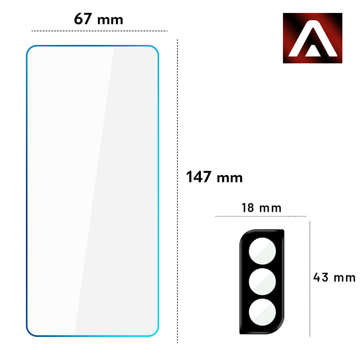 Alogy Glass Pack 3x Szkło hartowane 9H na ekran + 2x Szkło na obiektyw kamerę do Samsung Galaxy S21