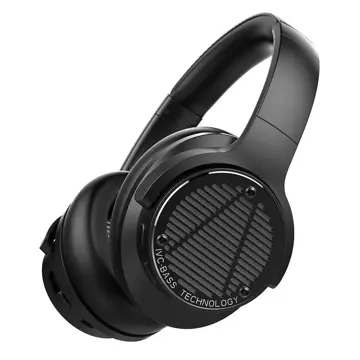 Ausdom bezprzewodowe wokółuszne słuchawki Bluetooth 5.0 ANC (aktywna redukcja szumów) czarny (Bass-One)