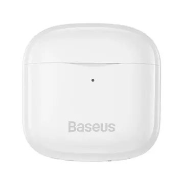 Baseus E3 bezprzewodowe słuchawki Bluetooth 5.0 TWS douszne wodoodporne IP64 biały (NGTW080002)