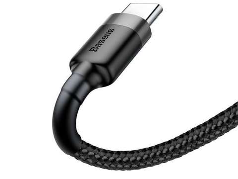 Baseus Kabel Cafule USB-C Type C 2A 3m Szary