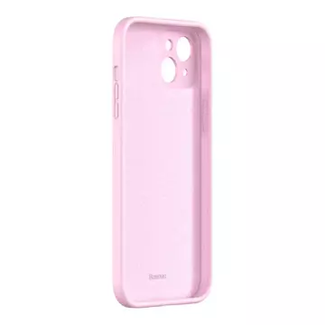 Baseus Liquid Gel Case silikonowe etui pokrowiec do iPhone 13 różowy (ARYT000904)