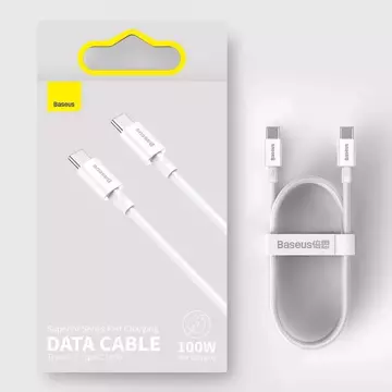 Baseus Superior kabel przewód USB Typ C - USB Typ C szybkie ładowanie Quick Charge / Power Delivery / FCP 100W 5A 20V 1m czarny (CATYS-B01)