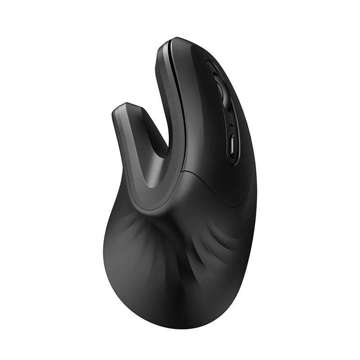 Bezprzewodowa mysz pionowa Dareu LM109 Magic Hand Bluetooth + 2.4G (czarna)