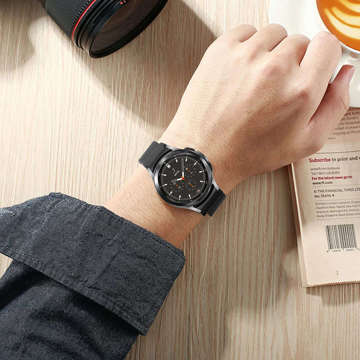 Bransoleta Uniwersalna Alogy Milanese Magnetic Strap Pasek z magnesem do smartwatcha 20mm Czarny