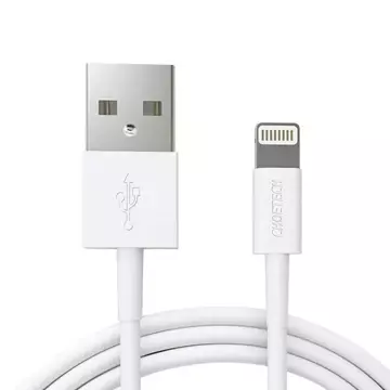 Choetech certyfikowany kabel przewód USB-A - Lightning MFI 1,8m biały (IP0027)