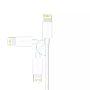 Choetech certyfikowany kabel przewód USB-A - Lightning MFI 1,8m biały (IP0027)