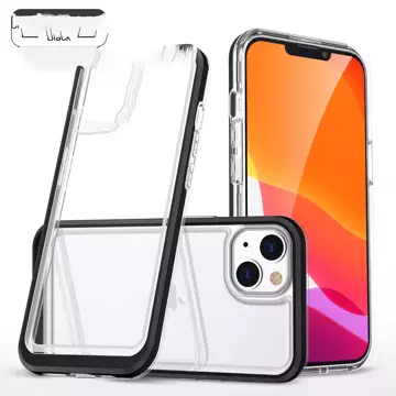 Clear 3in1 etui do iPhone 13 mini żelowy pokrowiec z ramką czarny