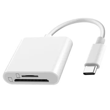 Czytnik kart pamięci Alogy SD Micro Card Reader do iPhone adapter przejściówka USB-C