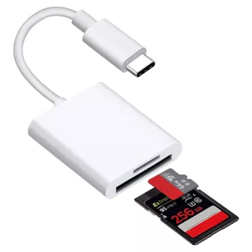 Czytnik kart pamięci Alogy SD Micro Card Reader do iPhone adapter przejściówka USB-C