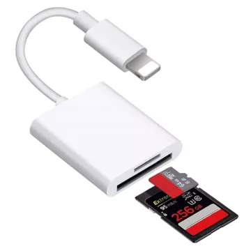 Czytnik kart pamięci Alogy SD Micro Card Reader do iPhone iPad adapter przejściówka Lightning