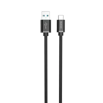 Dudao kabel przewód USB - USB Typ C Super Fast Charge 1 m czarny (L5G-Black)