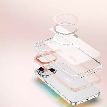Dux Ducis Clin2 etui iPhone 14 Plus magnetyczny pokrowiec MagSafe różowe