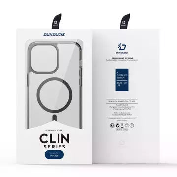 Dux Ducis Clin2 etui iPhone 14 Plus magnetyczny pokrowiec MagSafe szare