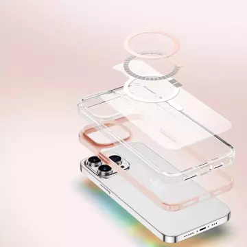 Dux Ducis Clin2 etui iPhone 14 Pro magnetyczny pokrowiec MagSafe różowe