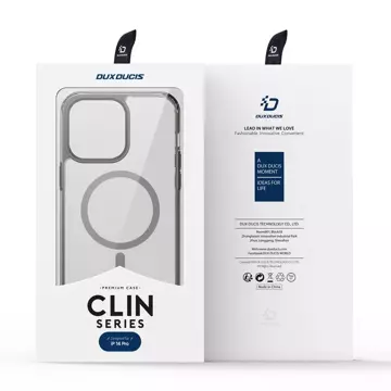 Dux Ducis Clin2 etui iPhone 14 Pro magnetyczny pokrowiec MagSafe szare