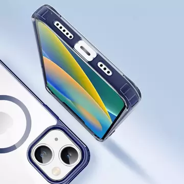 Dux Ducis Clin2 etui iPhone 14 magnetyczny pokrowiec MagSafe niebieskie