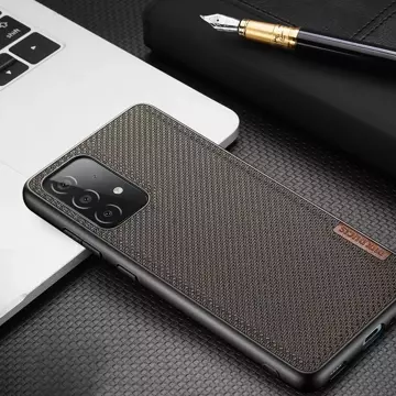 Dux Ducis Fino etui pokrowiec pokryty nylonowym materiałem Samsung Galaxy A72 4G zielony