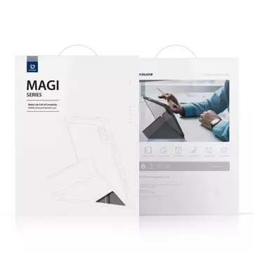 Dux Ducis Magi etui do iPad 10.2'' 2021 / 2020 / 2019 pokrowiec smart cover z podstawką i schowkiem na Apple Pencil szary