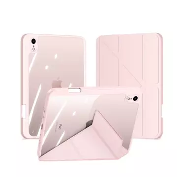 Dux Ducis Magi etui do iPad mini 2021 pokrowiec smart cover z podstawką i schowkiem na Apple Pencil różowy