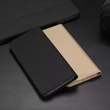 Dux Ducis Skin Pro etui do Xiaomi Redmi Note 12 Pro+ pokrowiec z klapką portfel na kartę podstawka czarne