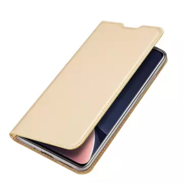 Dux Ducis Skin Pro kabura etui pokrowiec z klapką Xiaomi 12 Pro złoty