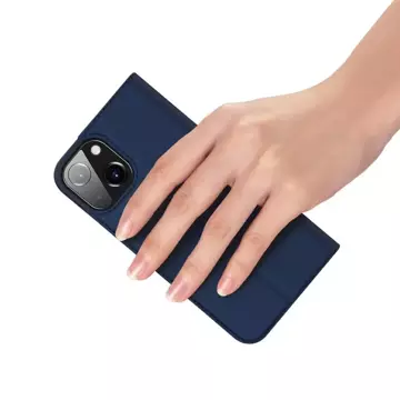 Dux Ducis Skin Pro kabura etui pokrowiec z klapką iPhone 13 mini niebieski