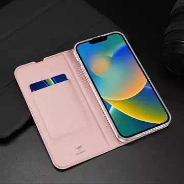 Dux Ducis Skin Pro kabura etui pokrowiec z klapką iPhone 14 niebieski