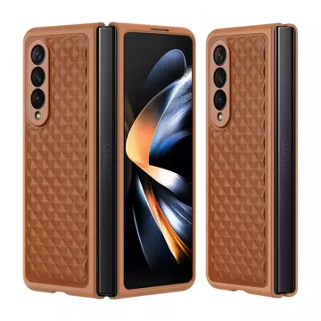 Dux Ducis Venice etui Samsung Galaxy Z Fold 4 skórzany pokrowiec brązowe